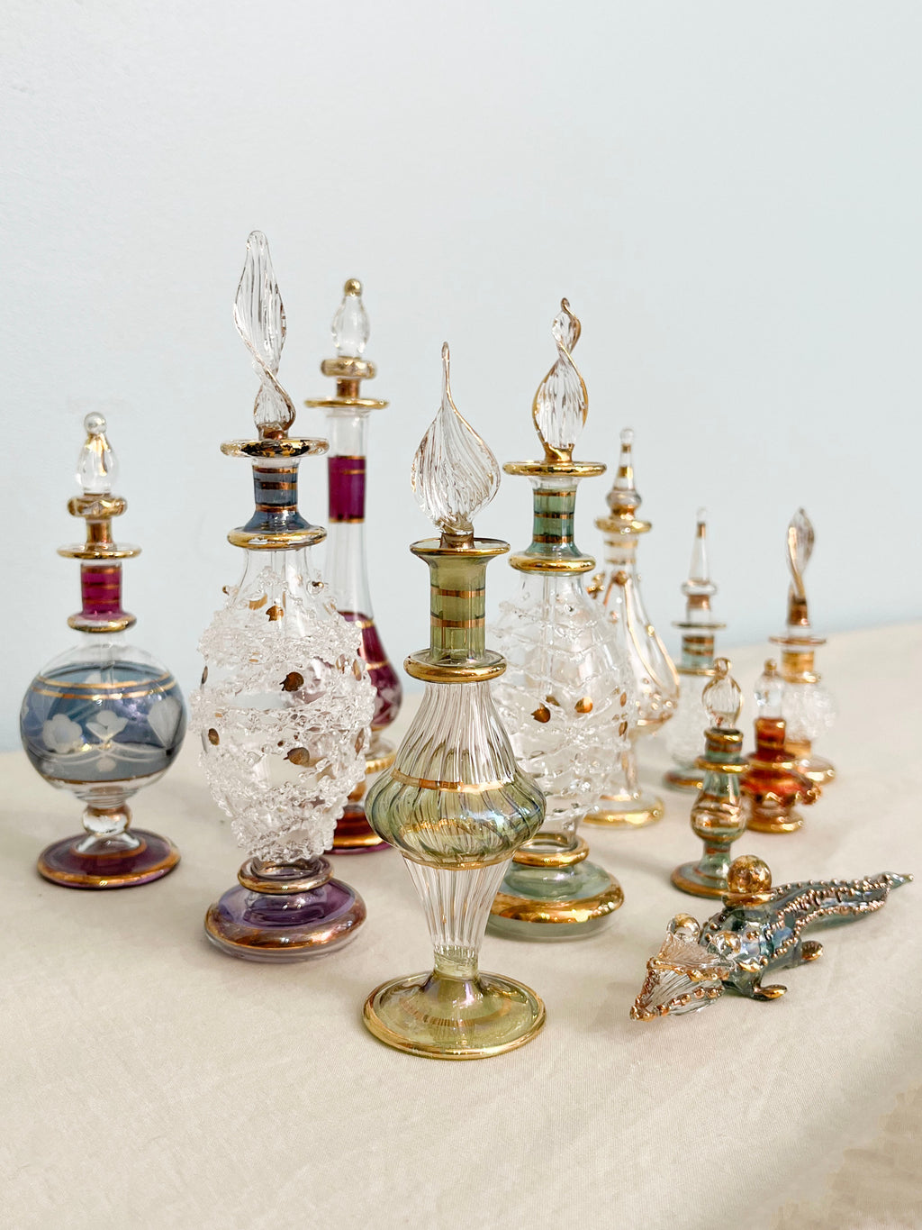 MURANO GLASS ムラノ 花蓋 ミルフィオリ 香水瓶 パフュームボトル