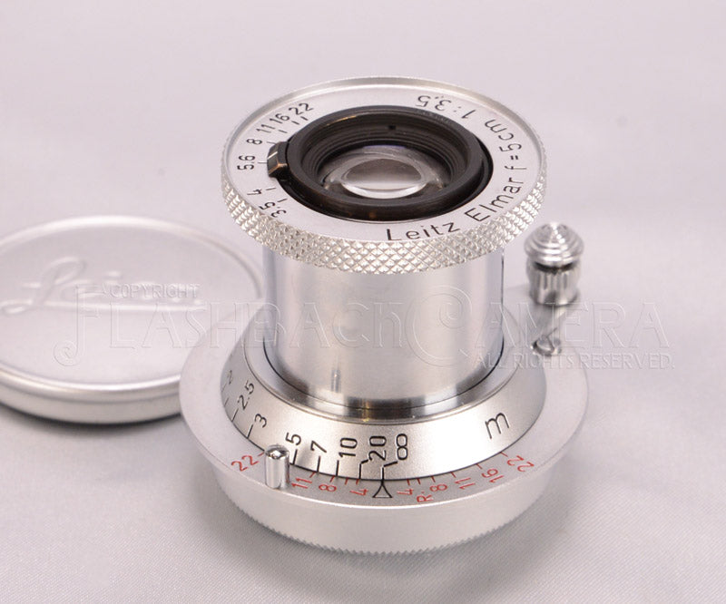 Elmar 50mm f3.5 (L) Red Scale – FLASHBACK CAMERA