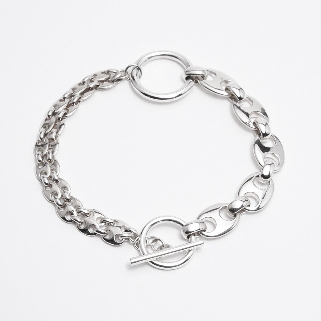 Dual Chain Bracelet【Silver925】 – FLÜGEL