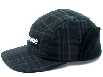 Supreme 'Fleece Lined Ear Flap Camp Cap'イヤーフラップ チェック