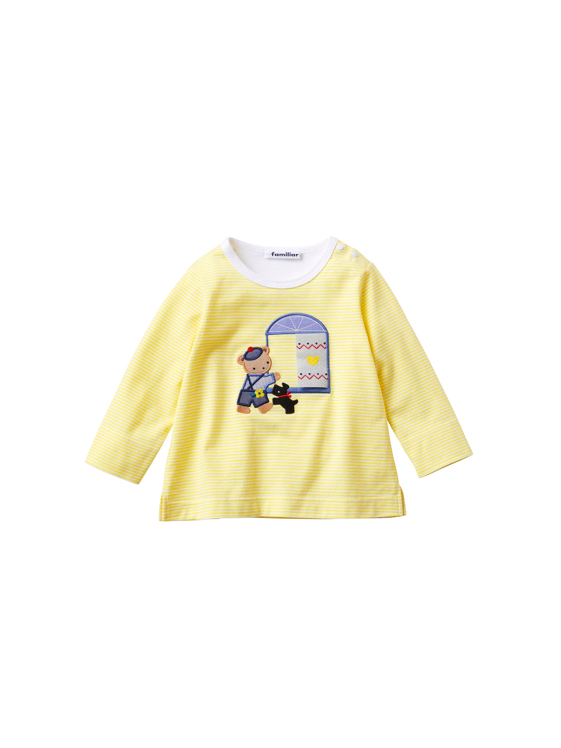 ファミリア＊familiar アウトレット 90cm 刺繍フリル袖Tシャツ2枚