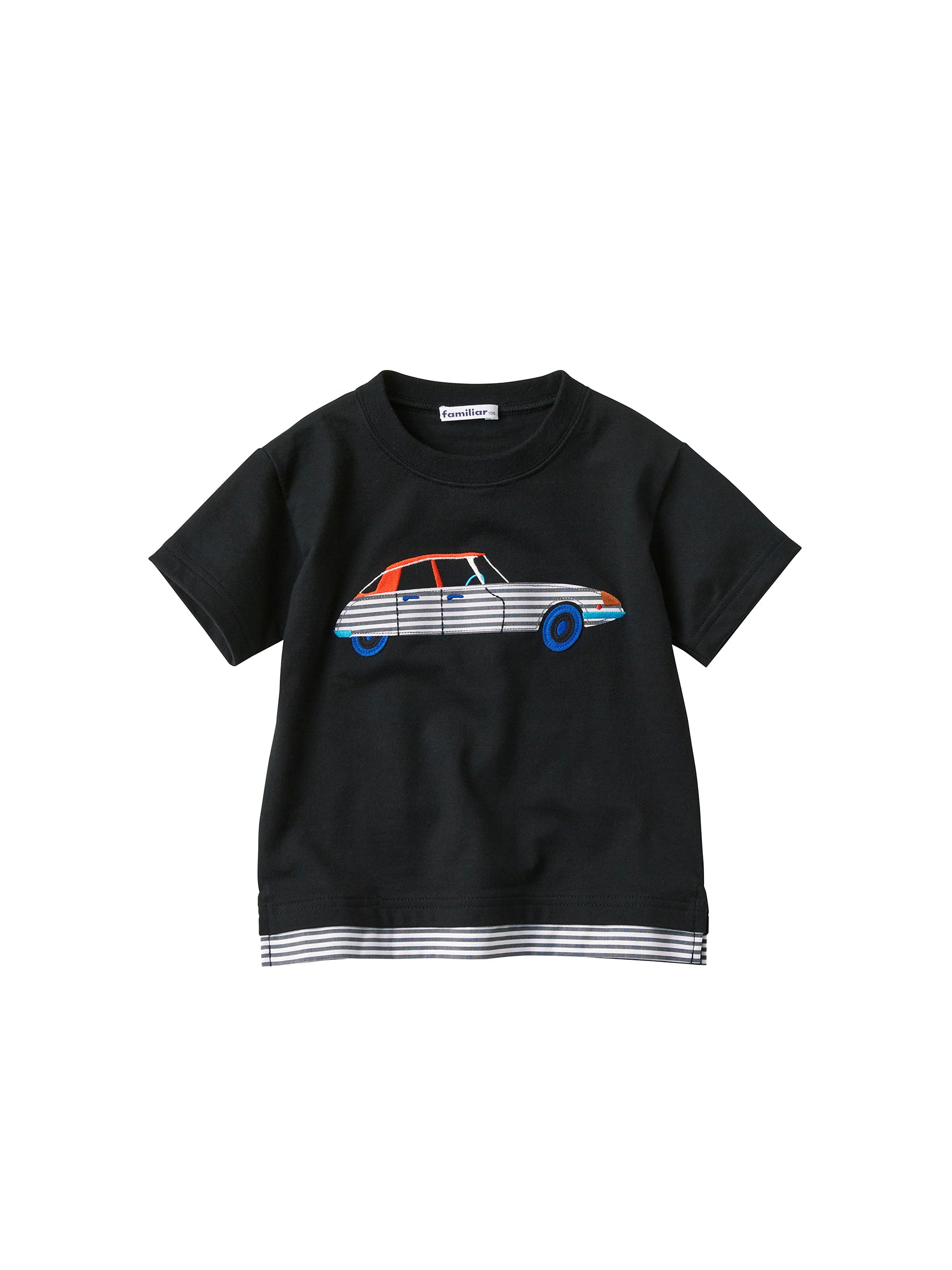 ファミリアfamilia ピンク色車柄Tシャツ ファミリアfamilia ピンク色車