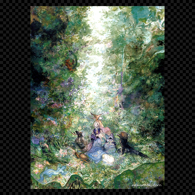 天野喜孝 A3 アクリルプレート パーティー ff9 ffⅨ kazaru <カザル