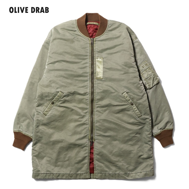 HOUSTON woman / ヒューストン ウーマン 5033W PIGMENT DYE MA-1 (LONG