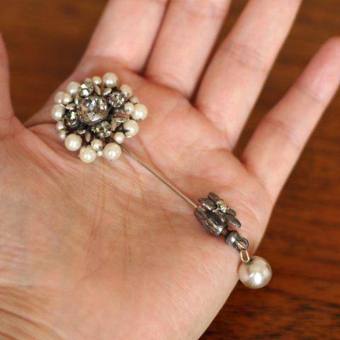 Miriam Haskell＊ミリアム・ハスケル ラインストーンとパールの