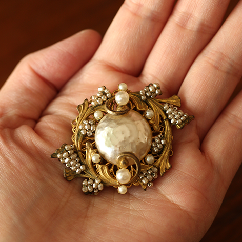 Miriam Haskell＊ミリアム・ハスケル 大粒バロックパールの