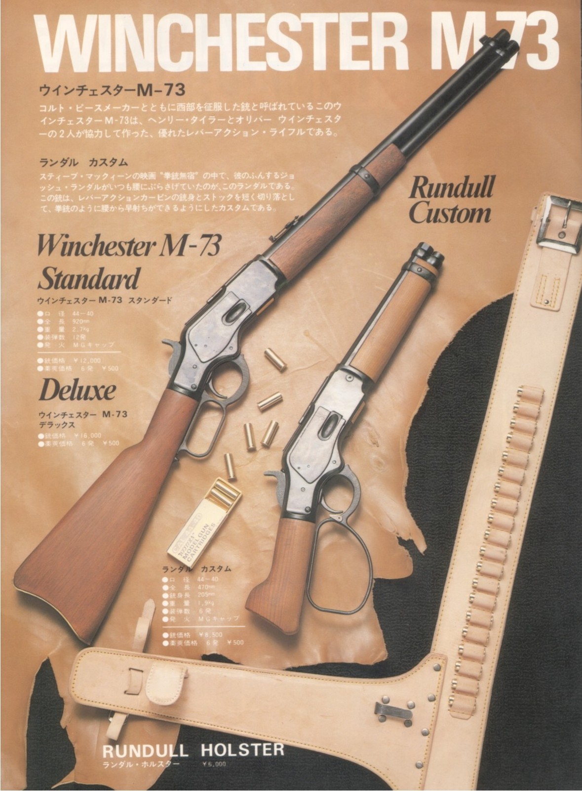 MGC WINCHESTER M73 SUDDLE CARBINE SUPER DX: GFCのモデル玩具箱