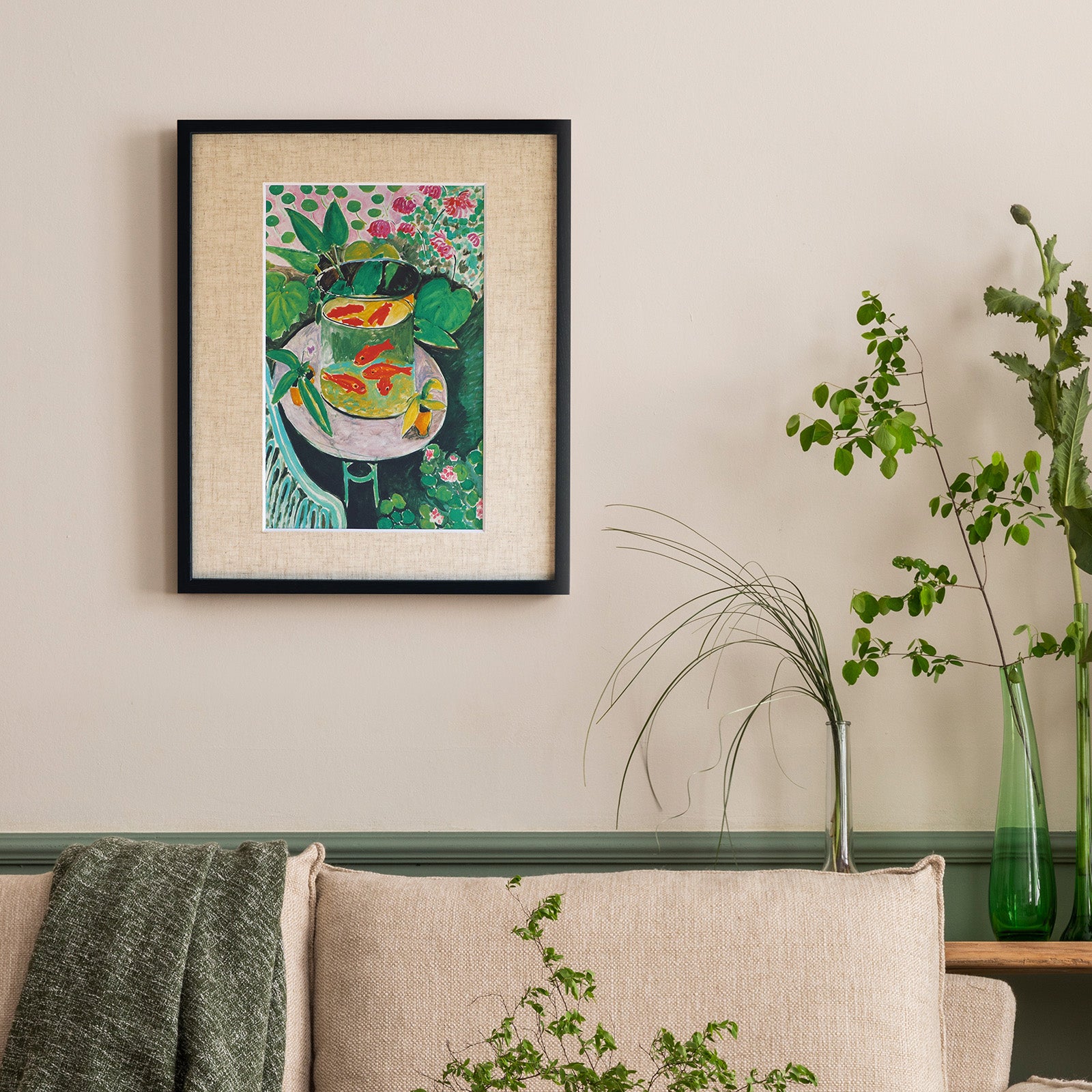 アンリ・マティス 「金魚」アートポスター（フレーム付き） / Henri