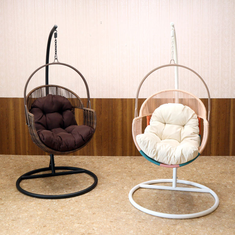 ハンギングチェア ホワイト クッション付き スイングチェア ハンモック