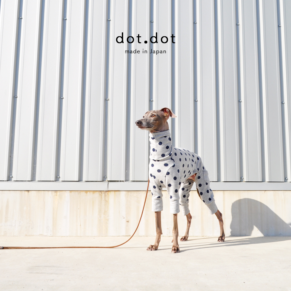 No.33 ハンドメイド犬服 カラフルネップのミニ裏毛スウェット