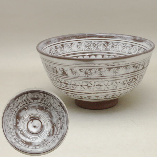 茶器/茶道具 抹茶茶碗】 三島茶碗 浅見五郎助作（祥瑞窯） – 今屋静香園