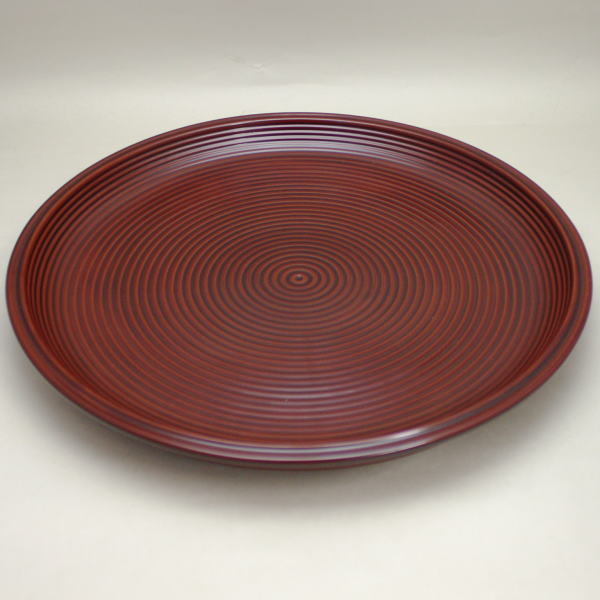 茶器/茶道具 お盆点前用/盆手前用】 乱盆（乱れ盆） 上 溜塗木製 本漆