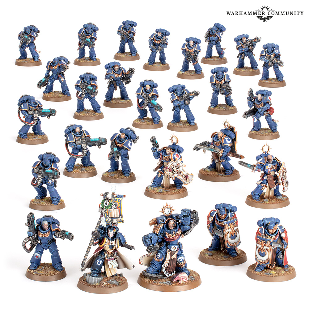 追加で出たスペースマリーン各種のバトルフォースのポイント計算