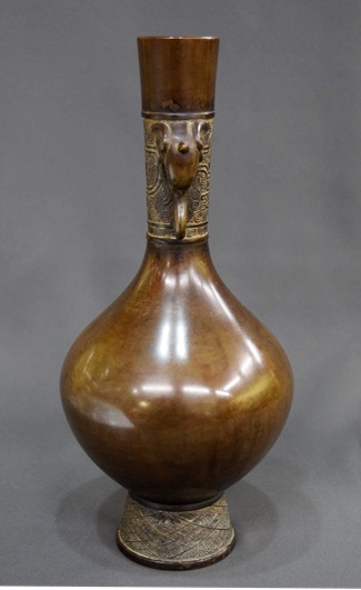 古銅（唐銅）写 象耳 花入 | 茶道具 小西康のぶろぐ