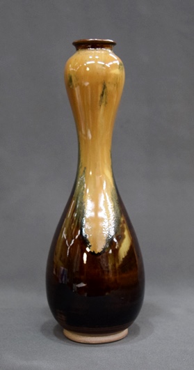 鬼丸碧山』茶入 仕覆 高取 雪山窯 碧山作 茶道具 共箱 西陣織花文浮織