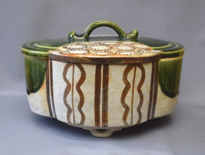 二代山口錠鐵 織部 木瓜形 喰籠 | 茶道具 小西康のぶろぐ