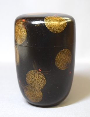 茶道具 提灯香合 塗師 中村宗哲 木製漆器 旧家蔵出し 時代物 木箱 共箱