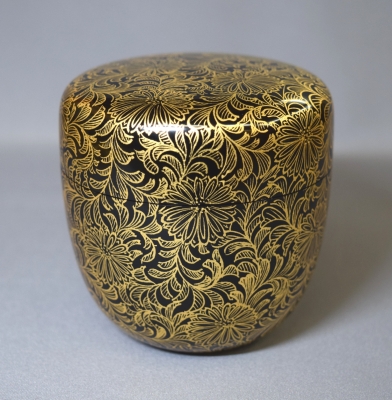 琉球塗 菊唐草蒔絵大棗 尋牛斎 | 茶道具 小西康のぶろぐ