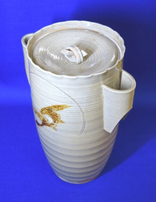 新虫明焼 月雁ノ絵 管耳細水指 淡々斎 | 茶道具 小西康のぶろぐ