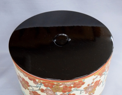 二代矢口永寿 九谷焼 仁清写 梅の絵平水指 即中斎 | 茶道具 小西康のぶろぐ