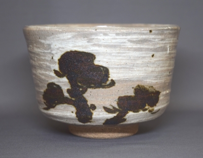 時代 清水六兵衛 刷毛茶碗 アンティーク 送料込み1122 時代 清水六兵衛