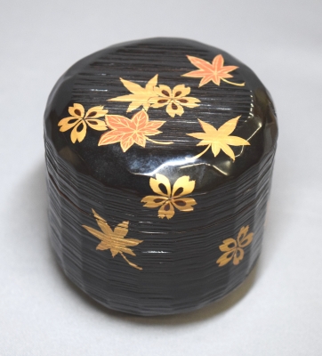 橋村萬象 雲錦蒔絵 折溜黒中棗 淡々斎 | 茶道具 小西康のぶろぐ