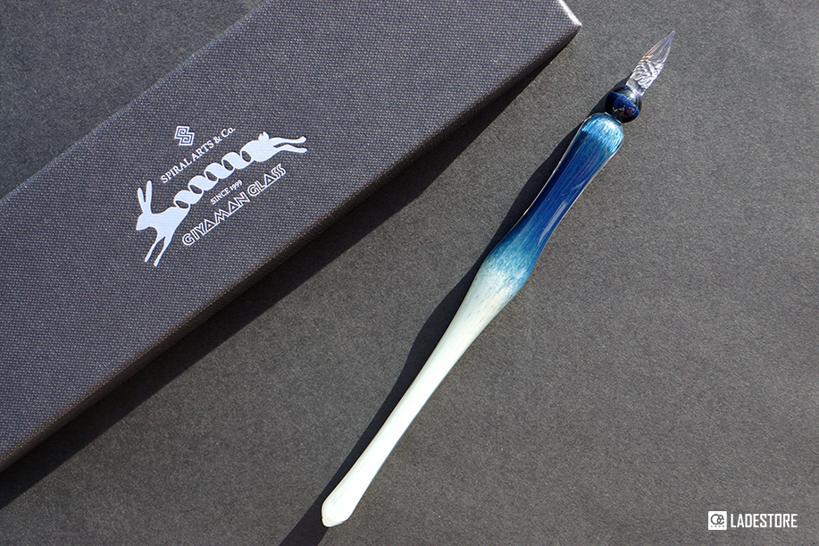 ギヤマン煙管 - 氷晶（ひょうしょう）ガラスパイプ 約16cm ギヤマン