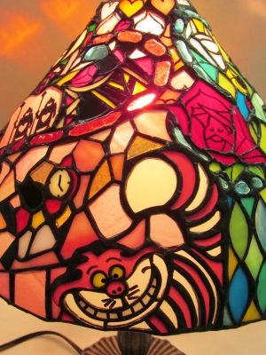 ディズニー 不思議の国のアリス ランプ2 Sさん ステンドグラス教室