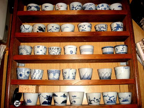 400年前のロマン！ 初期伊万里 蕎麦ちょこ」 染付猪口(直径8cm) 骨董ア