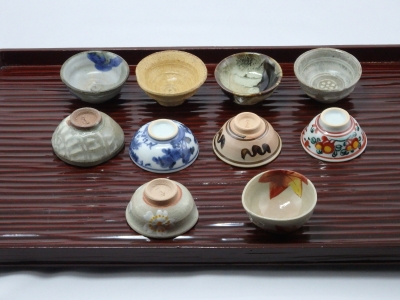 清水六兵衛 盃 一対 共箱 工房窯物(K-XA778) 清水六兵衛 盃