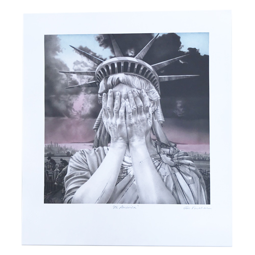 更新0718□Gee Vaucher(a.k.a CRASS) OH! AMERICA T shirt / Poster