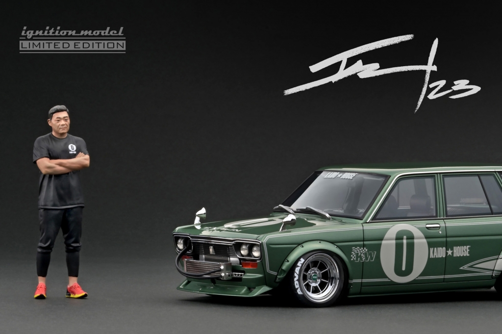 1/18ミニカー IG 510ブルワタナベ深リムオーバーフェンダーカスタム