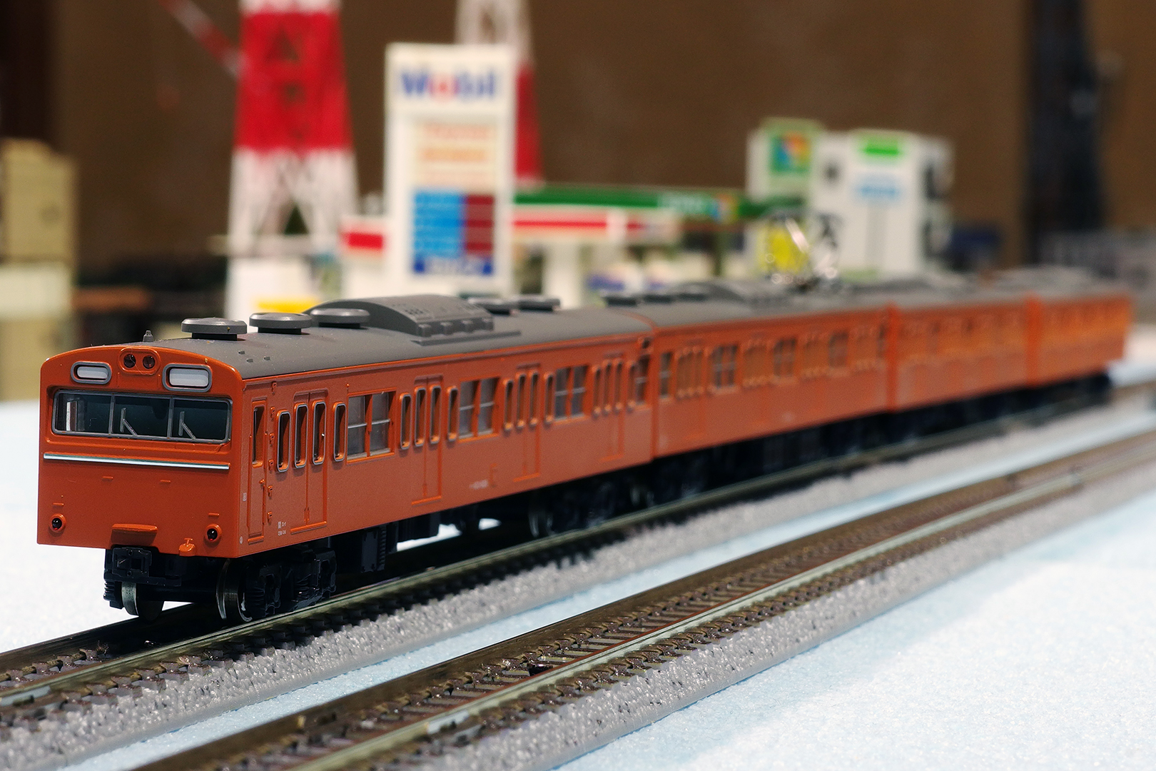 103系 オレンジ 4両セット 103系（JR西日本・黒サッシ・オレンジ