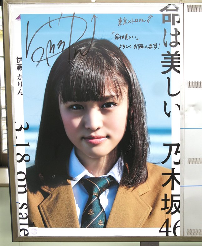 全員直筆サイン入 命は美しい B2ポスター 当選通知書付 乃木坂46 全員