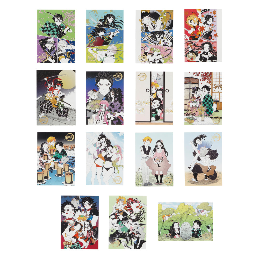 鬼滅の刃箔押しイラストカードコレクション15種類