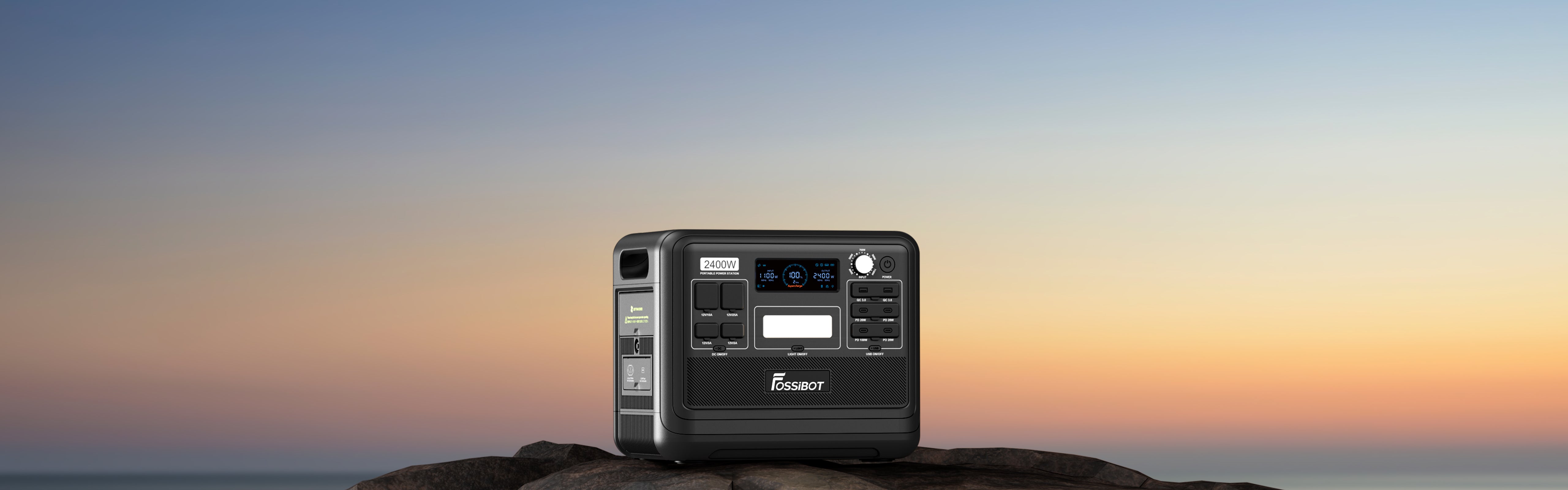 Fossibot が 2400W のハイパワーと超高速充電を備えた F2400 ソーラー