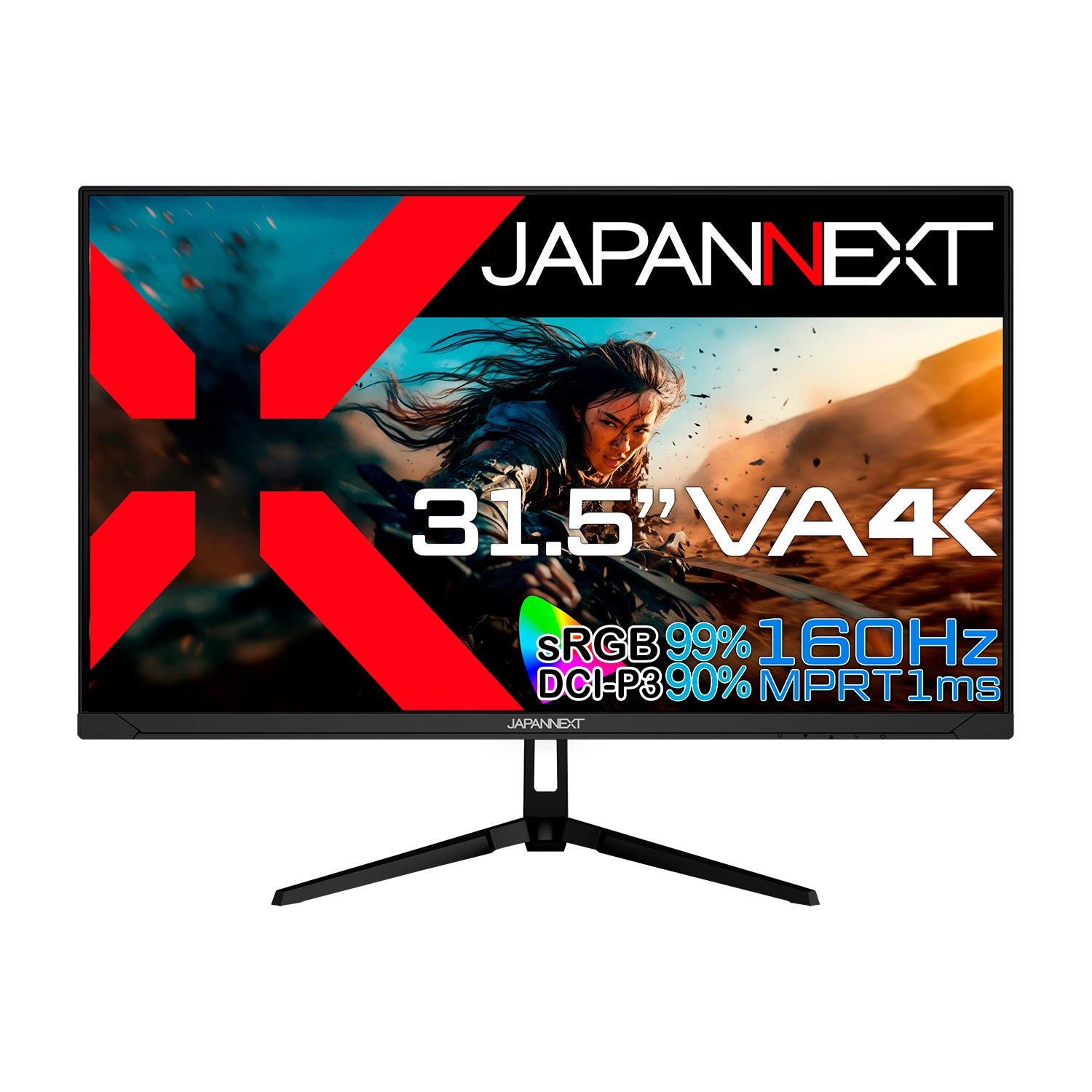 Amazon.co.jp限定】JAPANNEXT 31.5インチ VAパネル搭載 160Hz対応 4K