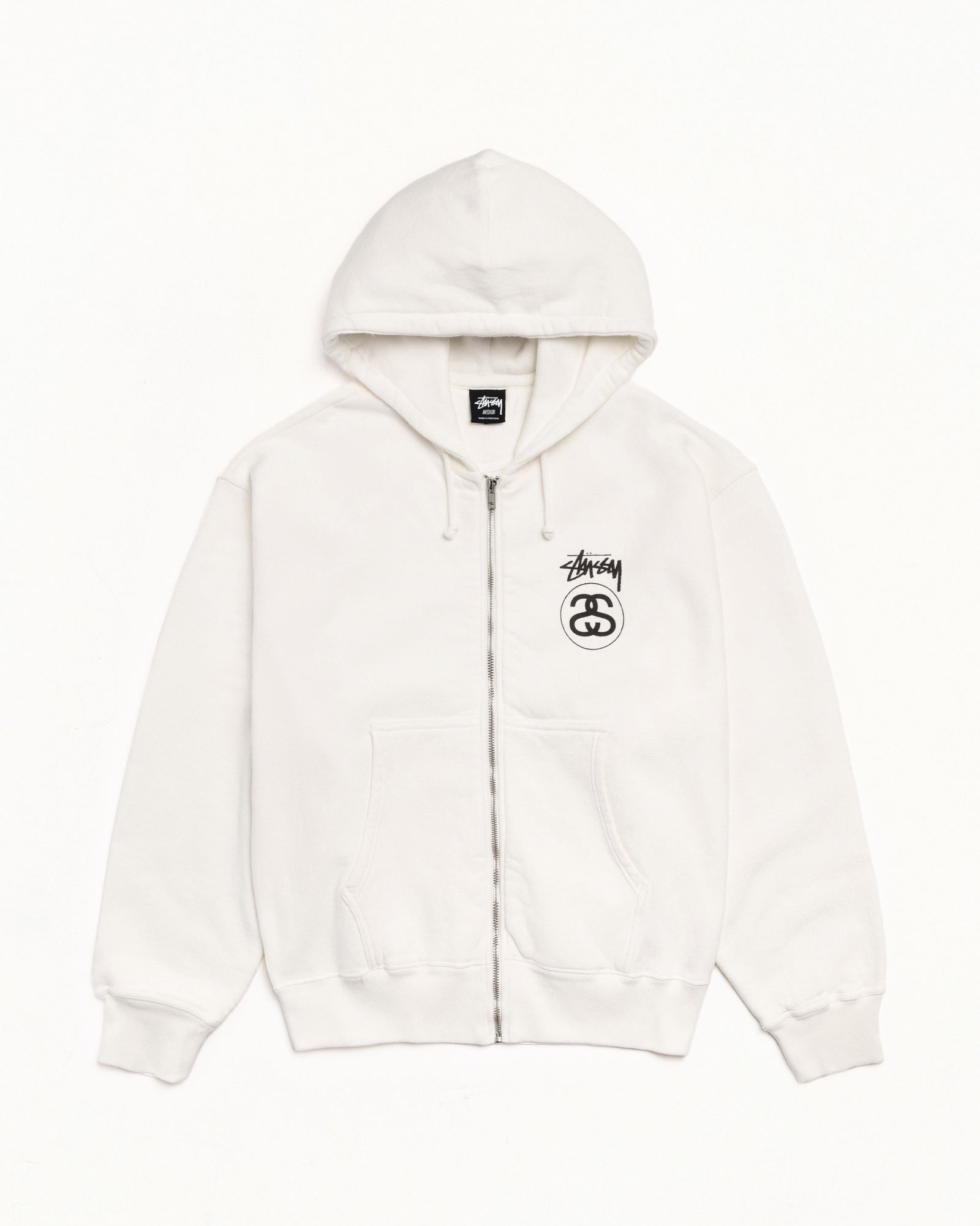 Stock Link Zip Hoodie Pigment Dyed – Natural | Sweats | Stüssy Japan