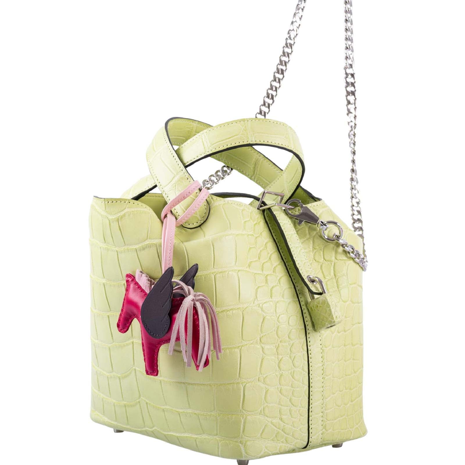 Hermès Picotin Lock 18 Jaune Bourgeon Matte Alligator Palladium