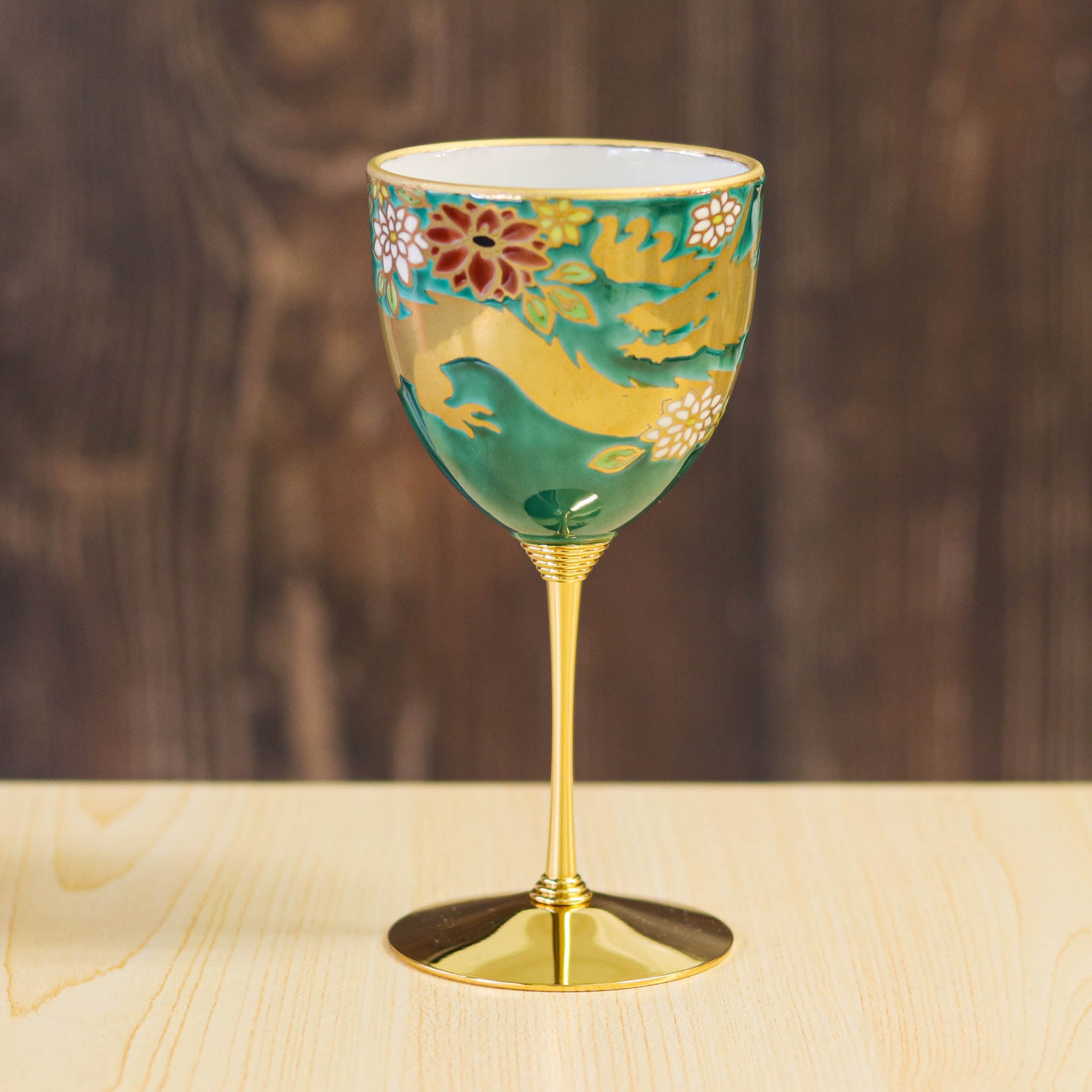 九谷焼 ワインカップ | 花きらり | 金龍 | 美山窯