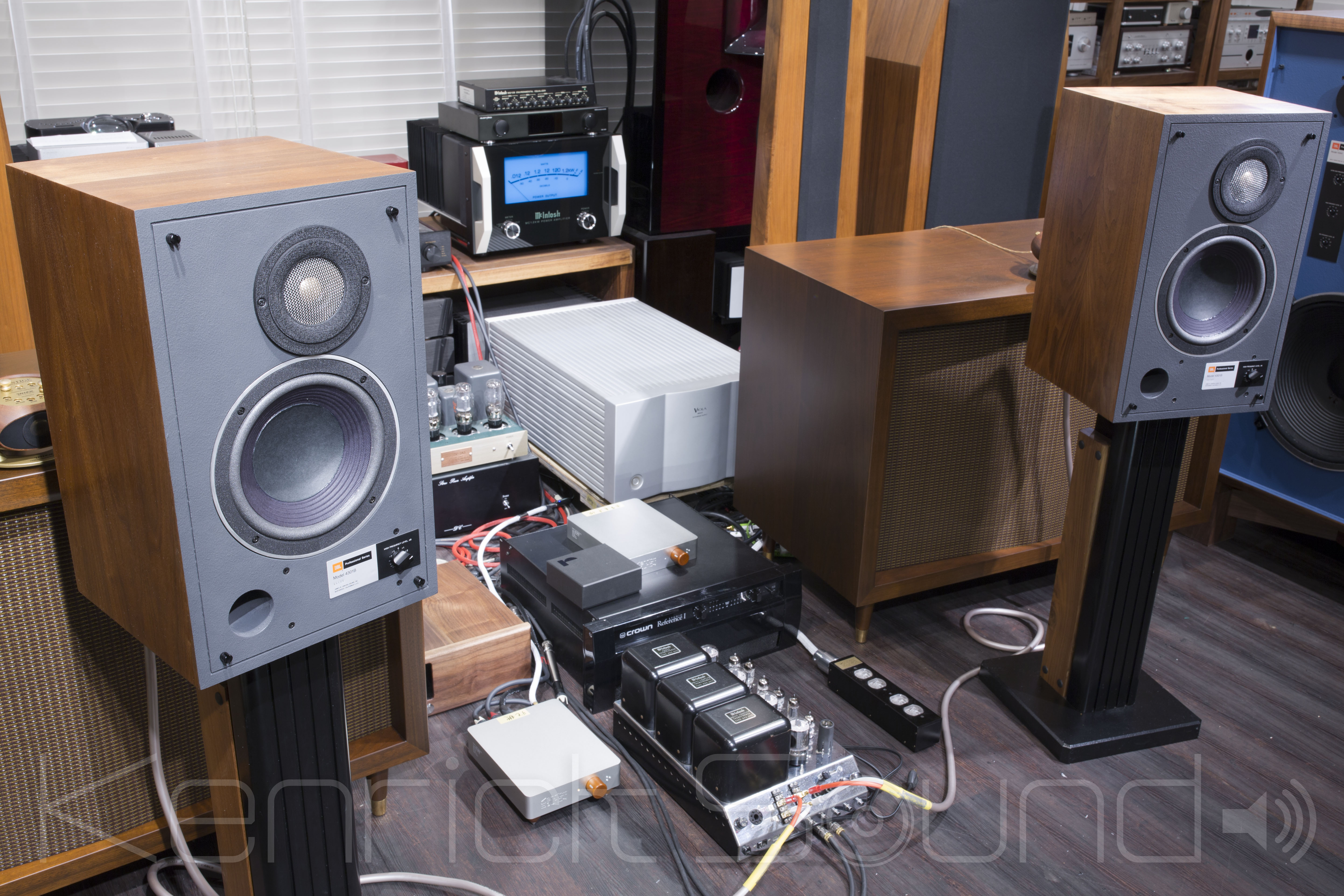 超高音質 JBL 4301B ベリリウムフラム トランスATT スモーキーグレー