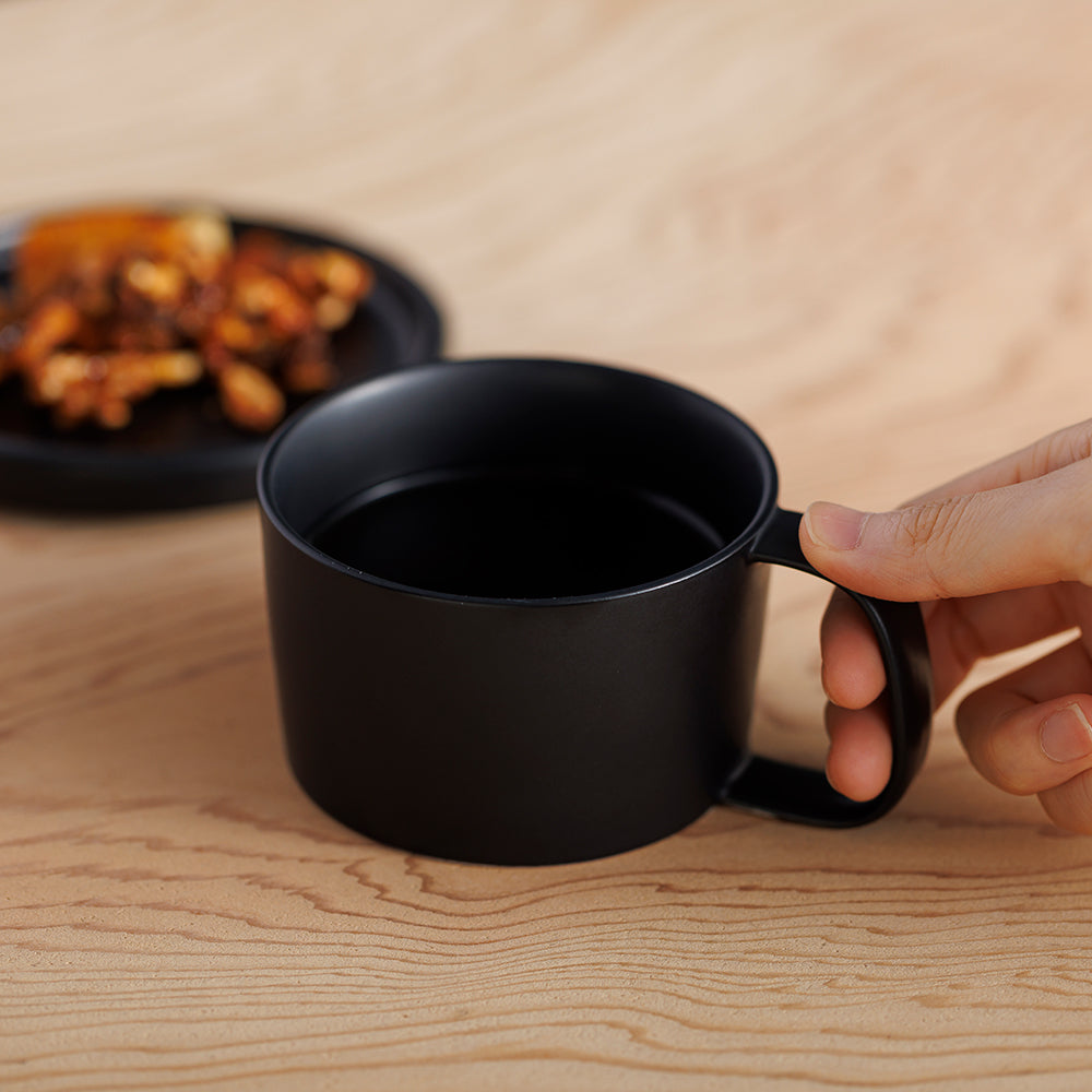 kuros'オリジナル釉薬】美濃焼 KONARE MUG マグカップ 黒 箱入り