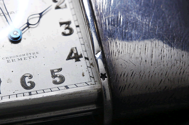 モバード MOVADO トラベルクロック エルメト 銀無垢 シルバー935 手巻き