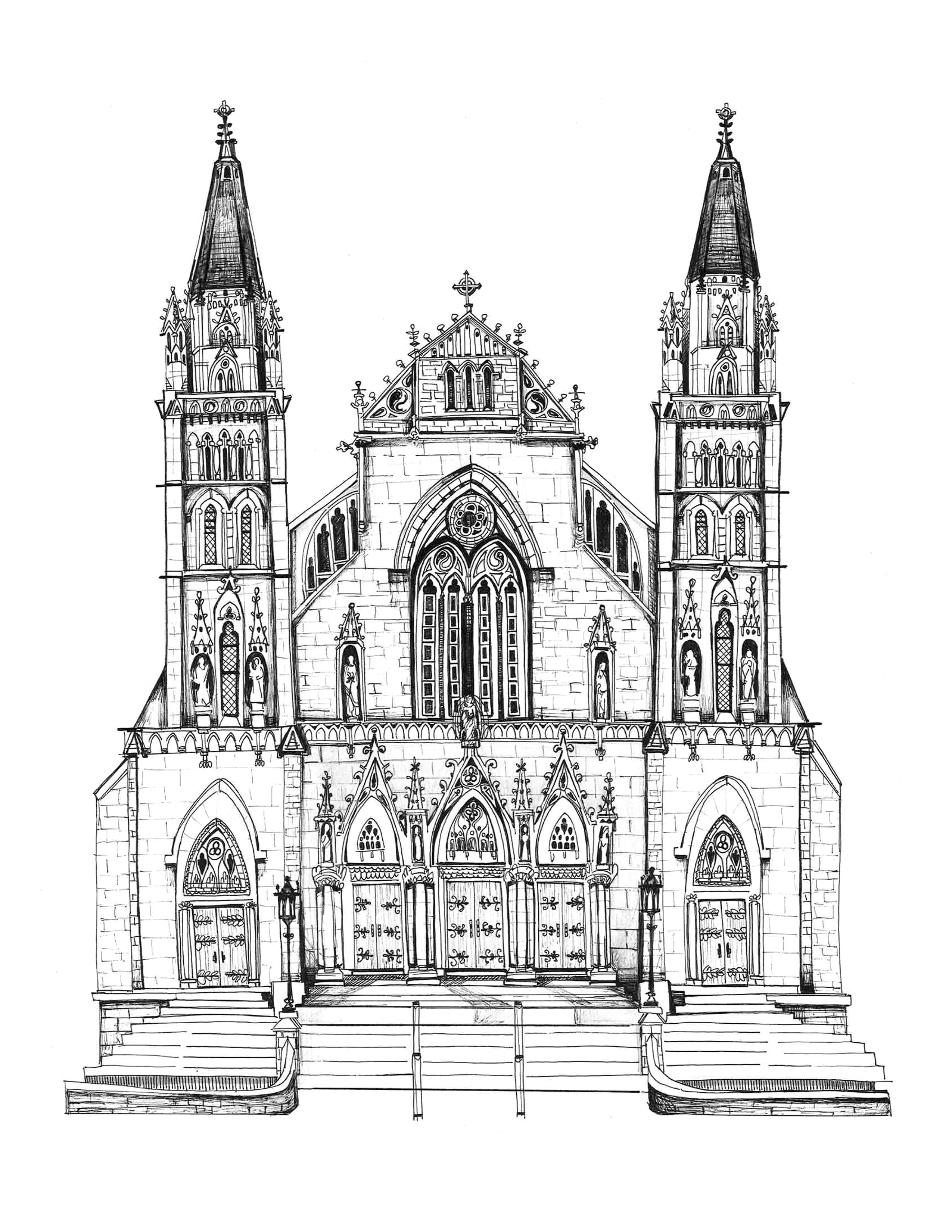 St. Paul's Cathedral, Oakland | Art Print