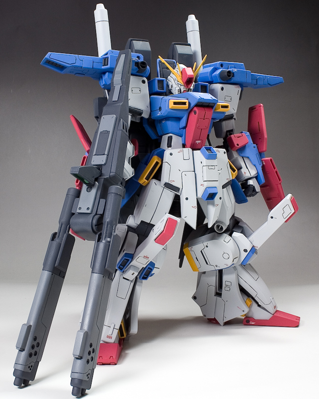 MGダブルゼータ ver.ka 改造完成品 MGゼータガンダムver.Ka AEUG正式配備