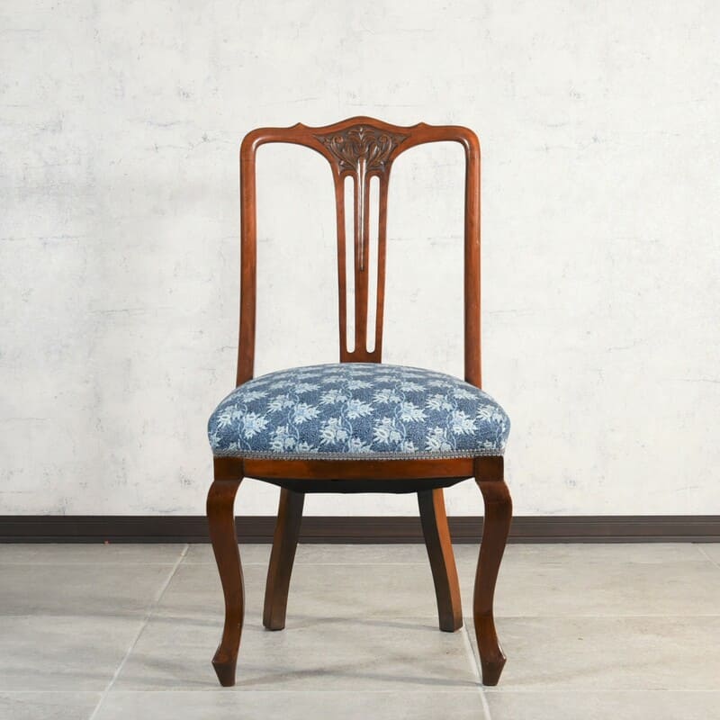 1900'sアンティークホールチェア.2 (ウィリアムモリス生地の座面