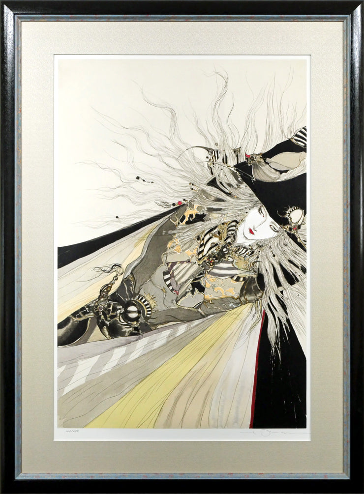 天野喜孝 月影の騎士 リトグラフ 限定50 本物 レア 検品済み アート FF