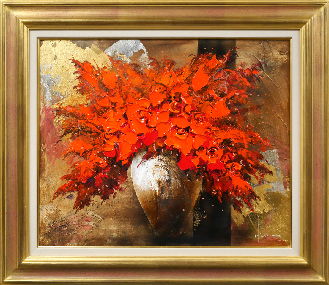 油彩画『黄花』立川広己 幸せの黄花 | ｜正光画廊