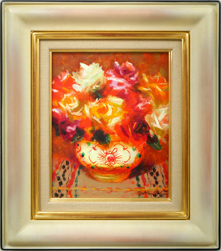 田渕眞兒 油絵 油彩 薔薇シリーズ 花 No.27 田渕眞兒 油絵 油彩 薔薇