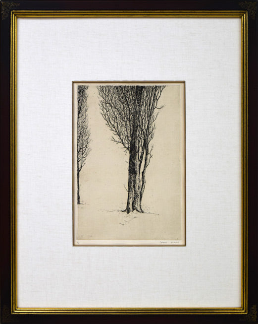 駒井哲郎「樹」エッチング（銅版画） 絵画買取・販売の小竹美術